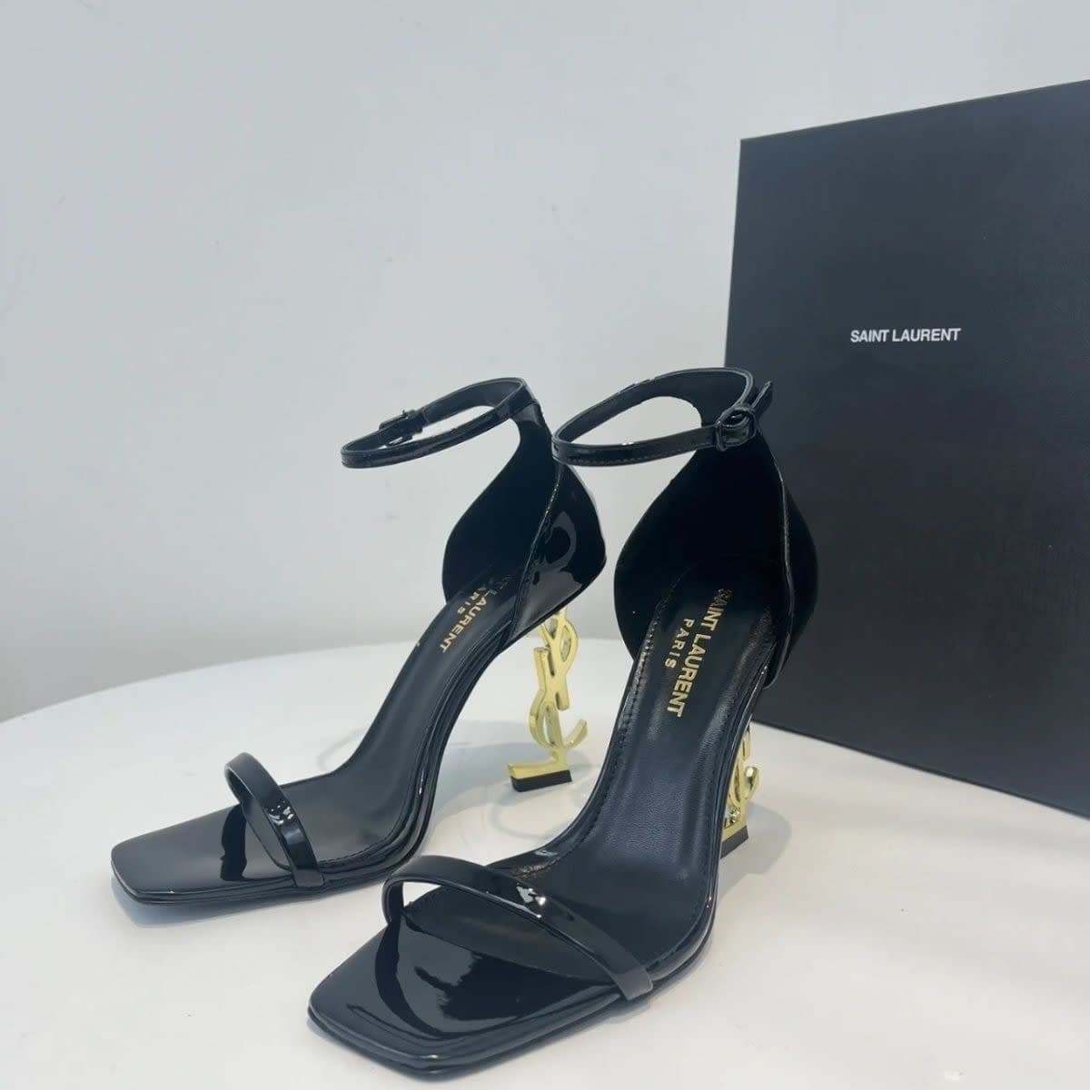 YSL Heels close-up detail 3